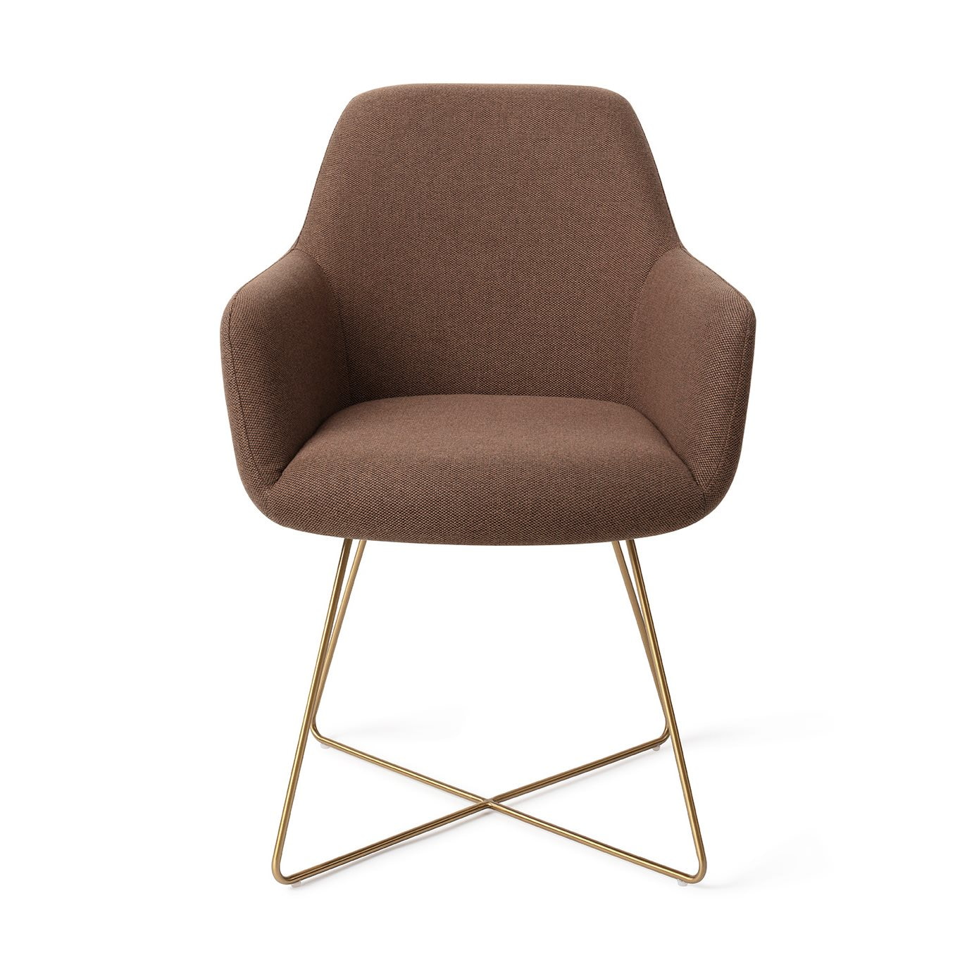 Jesper Home Eetkamerstoel 'Hiroo' Cross Gold, kleur Rustic Rye