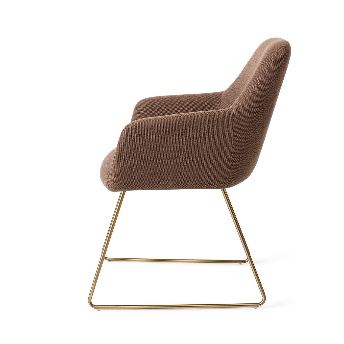 Jesper Home Eetkamerstoel 'Hiroo' Slide Gold, kleur Rustic Rye