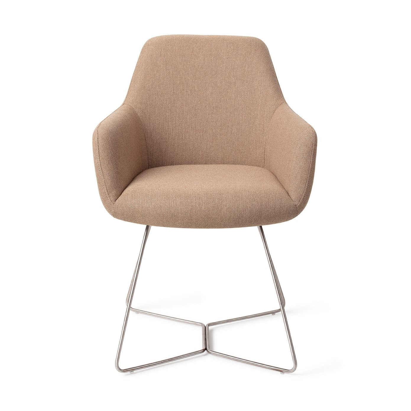 Jesper Home Eetkamerstoel 'Hiroo' Beehive Steel, kleur Whisper Wheat
