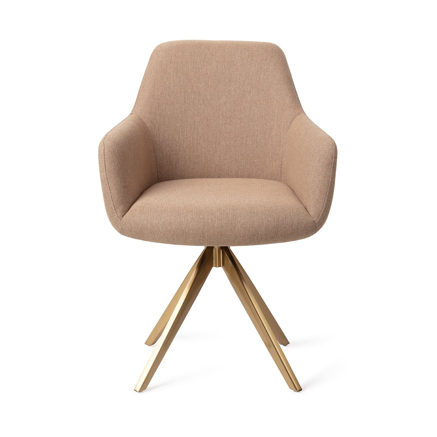 Jesper Home Eetkamerstoel 'Hiroo' Draaibaar, Turn Gold, kleur Whisper Wheat