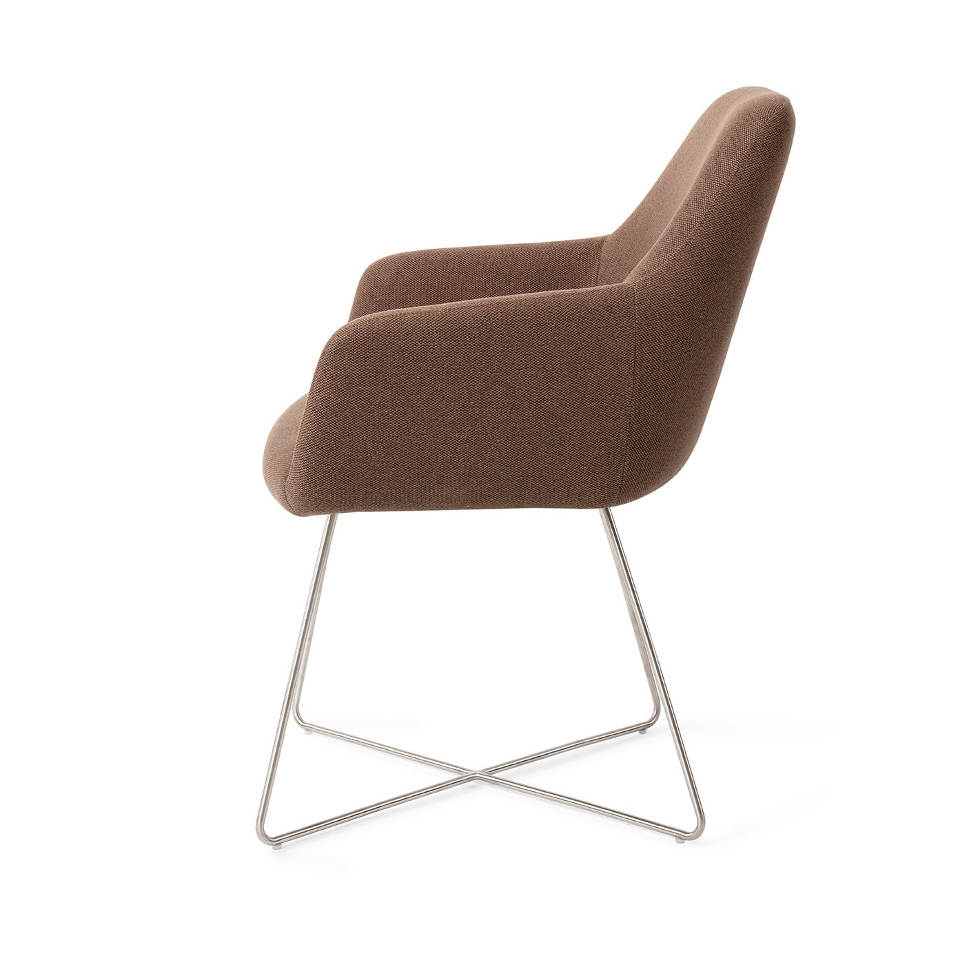 Jesper Home Eetkamerstoel 'Hiroo' Cross Steel, kleur Rustic Rye