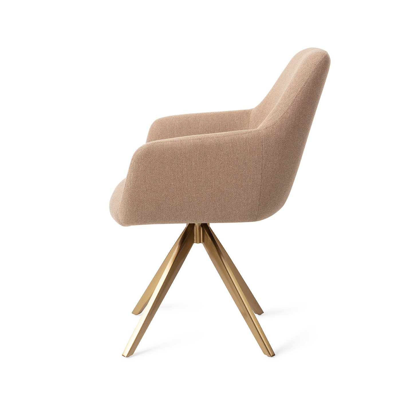 Jesper Home Eetkamerstoel 'Hiroo' Draaibaar, Turn Gold, kleur Whisper Wheat