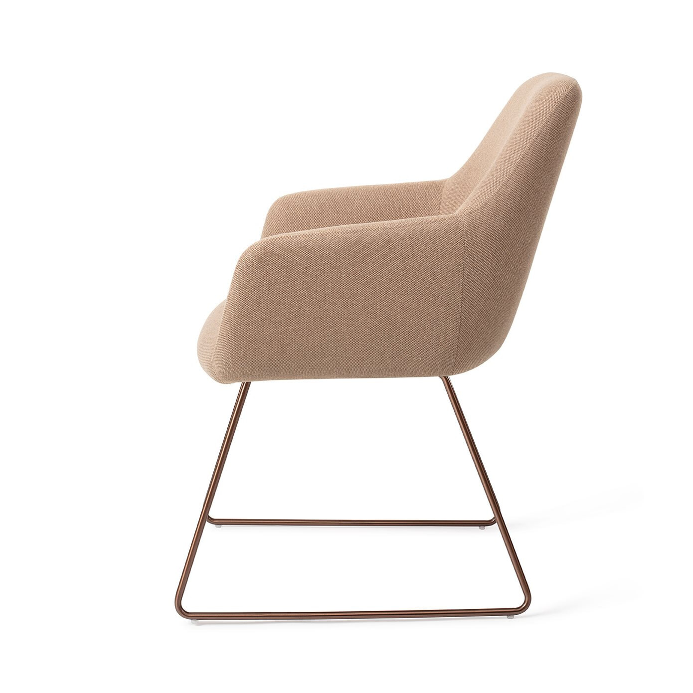 Jesper Home Eetkamerstoel 'Hiroo' Slide Rose, kleur Whisper Wheat