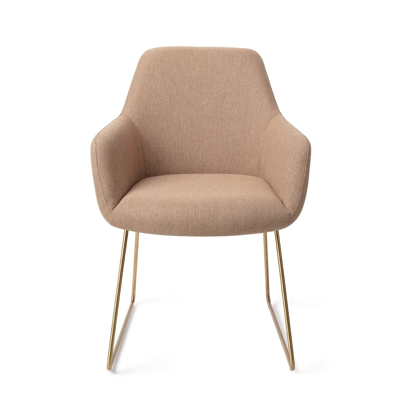 Jesper Home Eetkamerstoel 'Hiroo' Slide Gold, kleur Whisper Wheat