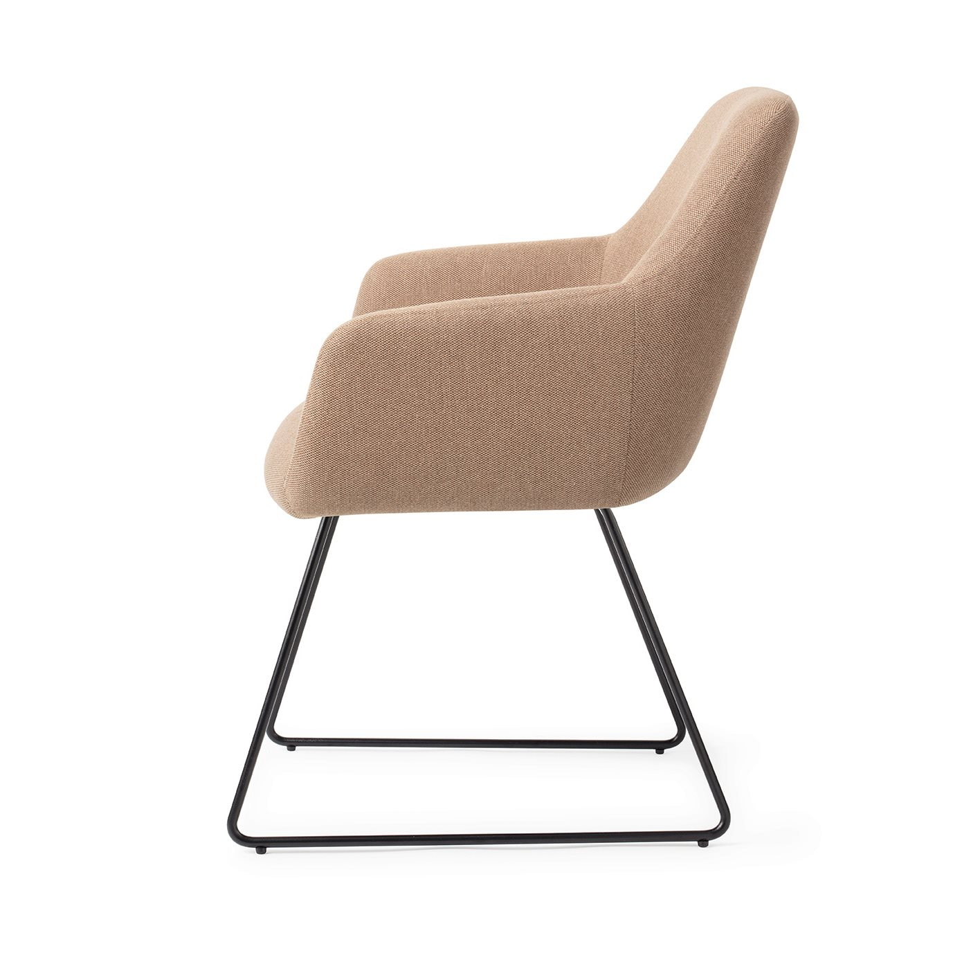Jesper Home Eetkamerstoel 'Hiroo' Slide Black, kleur Whisper Wheat