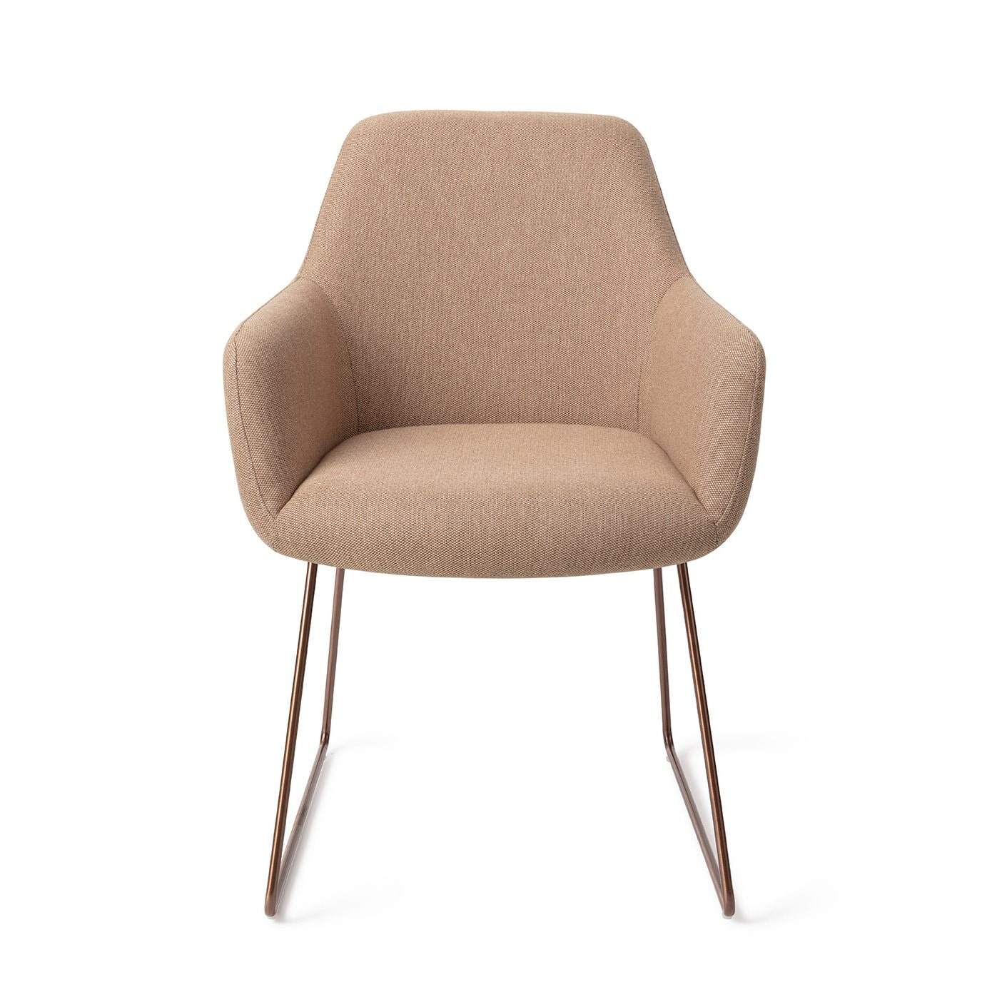 Jesper Home Eetkamerstoel 'Hiroo' Slide Rose, kleur Whisper Wheat