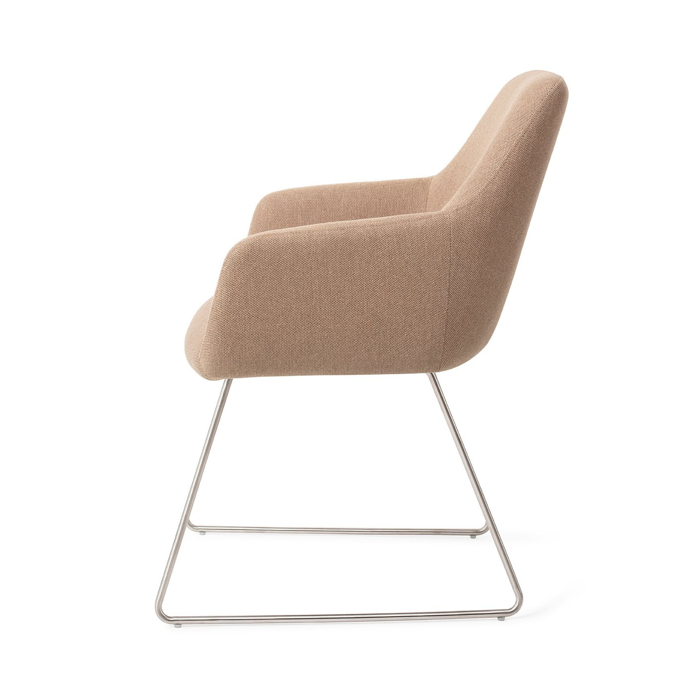 Jesper Home Eetkamerstoel 'Hiroo' Slide Steel, kleur Whisper Wheat