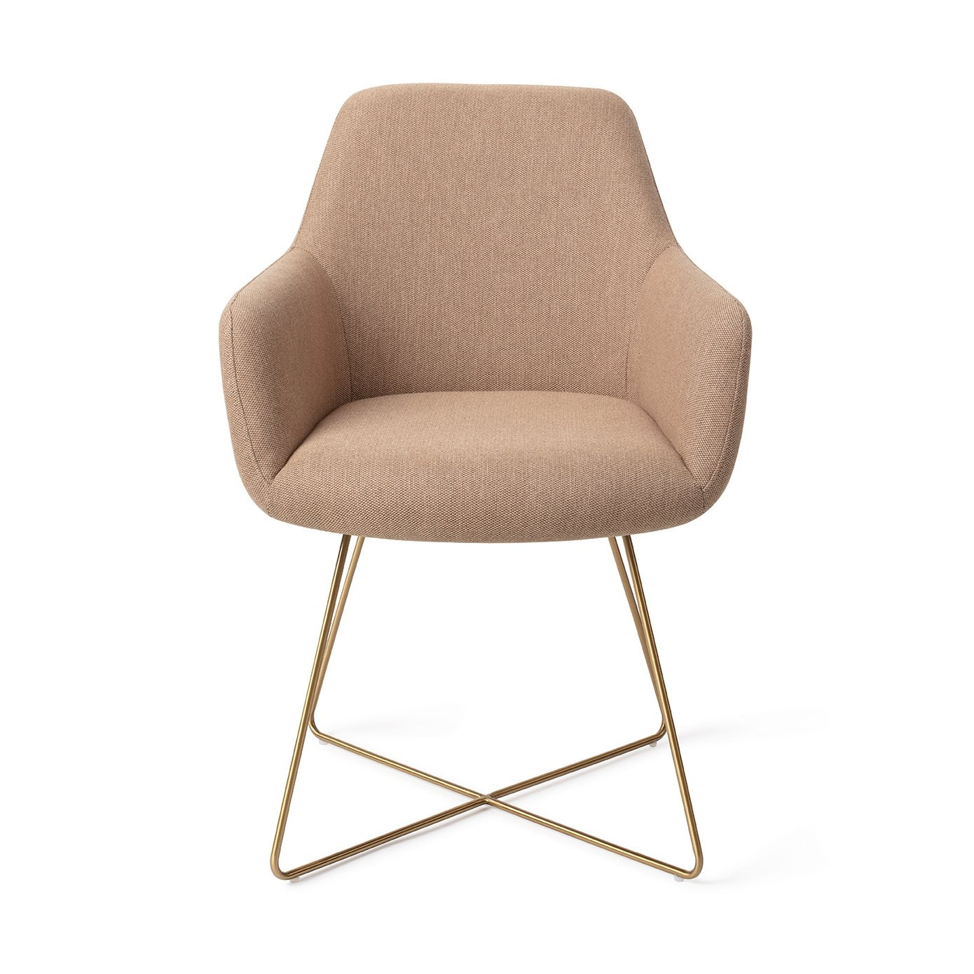 Jesper Home Eetkamerstoel 'Hiroo' Cross Gold, kleur Whisper Wheat