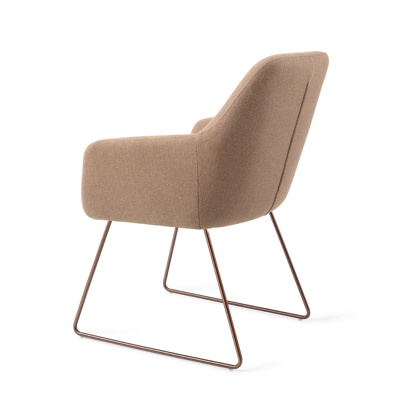 Jesper Home Eetkamerstoel 'Hiroo' Slide Rose, kleur Whisper Wheat