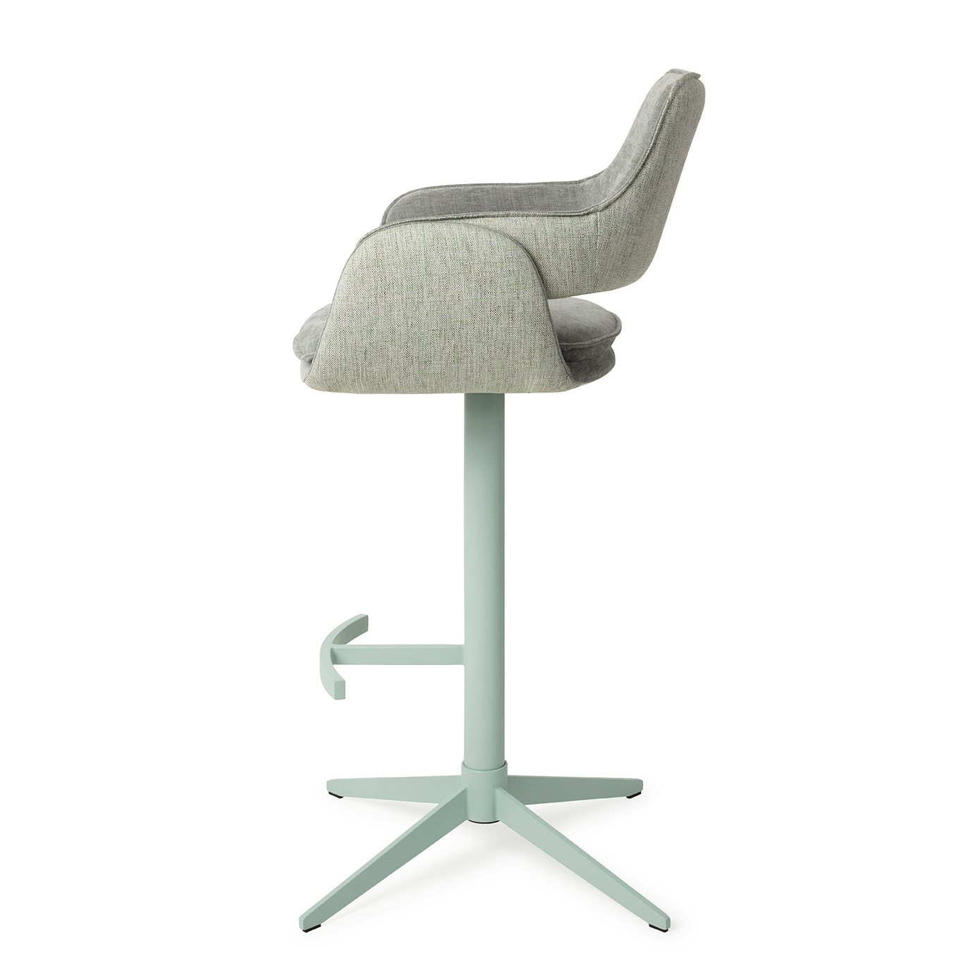 Jesper Home Barkruk 'Oketo' Draaibaar, kleur Green Midori (zithoogte 75cm)