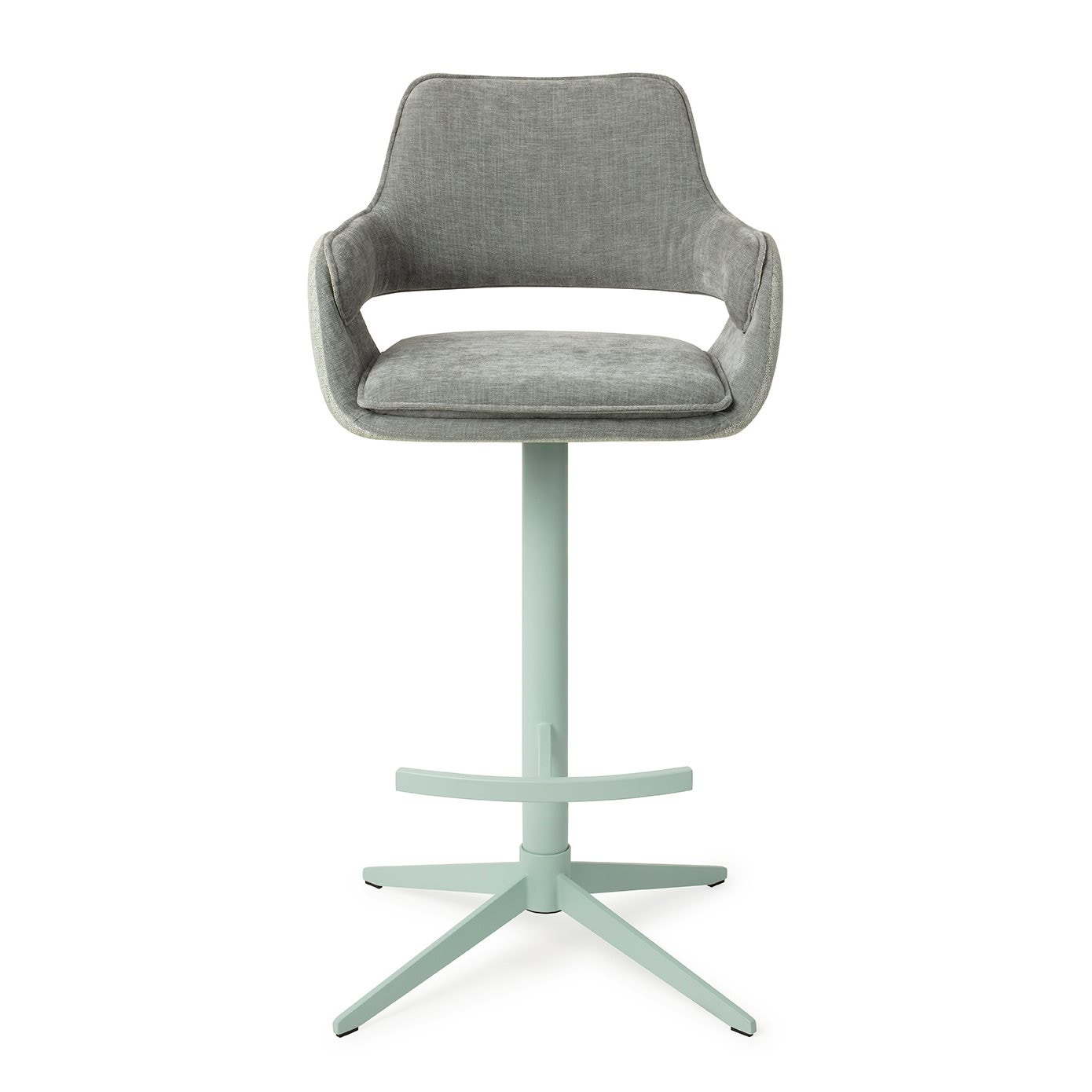 Jesper Home Barkruk 'Oketo' Draaibaar, kleur Green Midori (zithoogte 75cm)