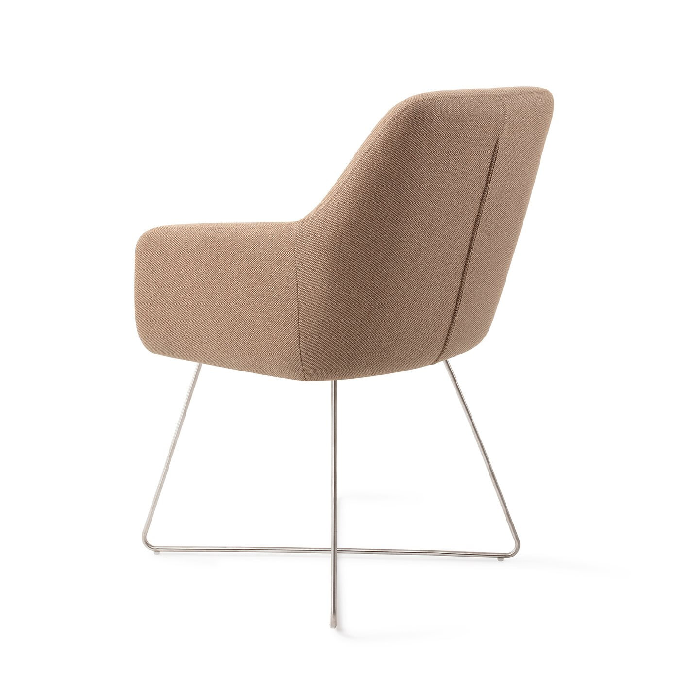 Jesper Home Eetkamerstoel 'Hiroo' Cross Steel, kleur Whisper Wheat