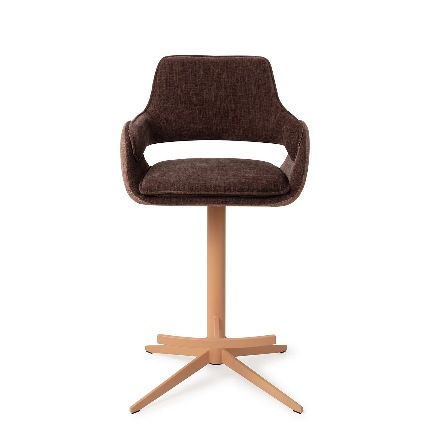 Jesper Home Barkruk 'Oketo' Draaibaar, kleur Chestnut Chase (zithoogte 65cm)