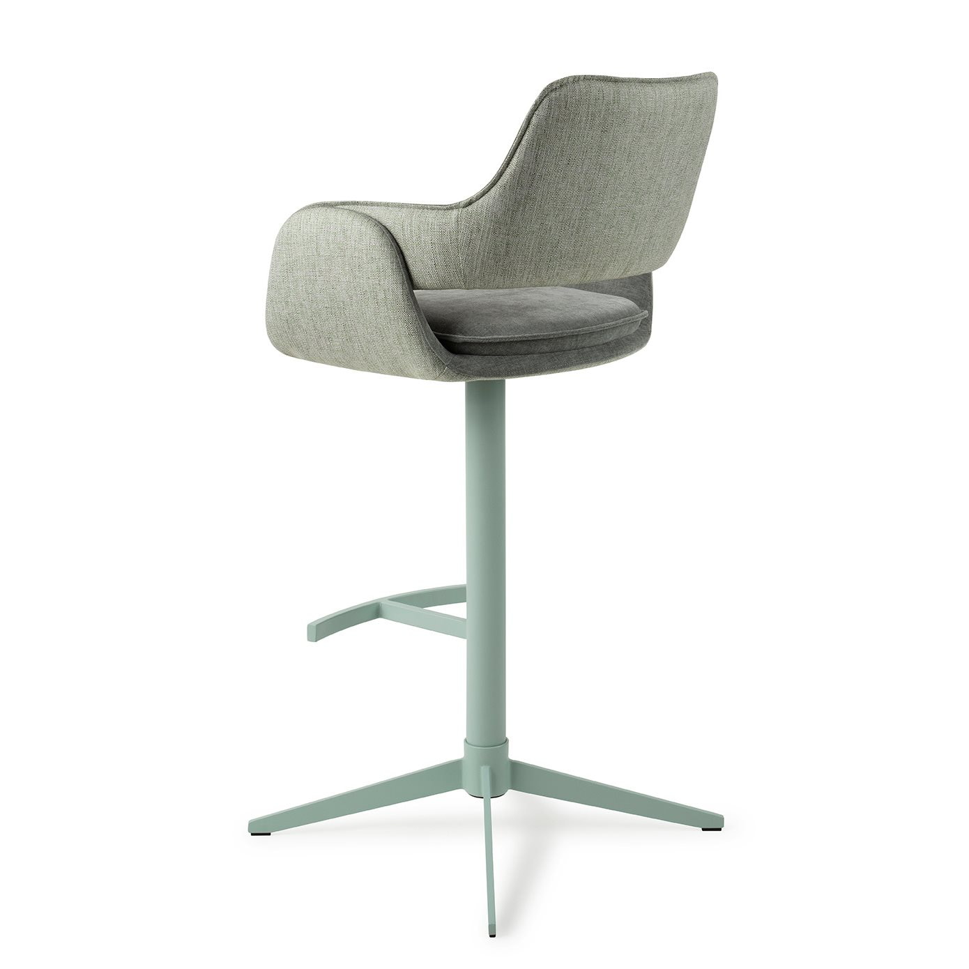 Jesper Home Barkruk 'Oketo' Draaibaar, kleur Green Midori (zithoogte 75cm)