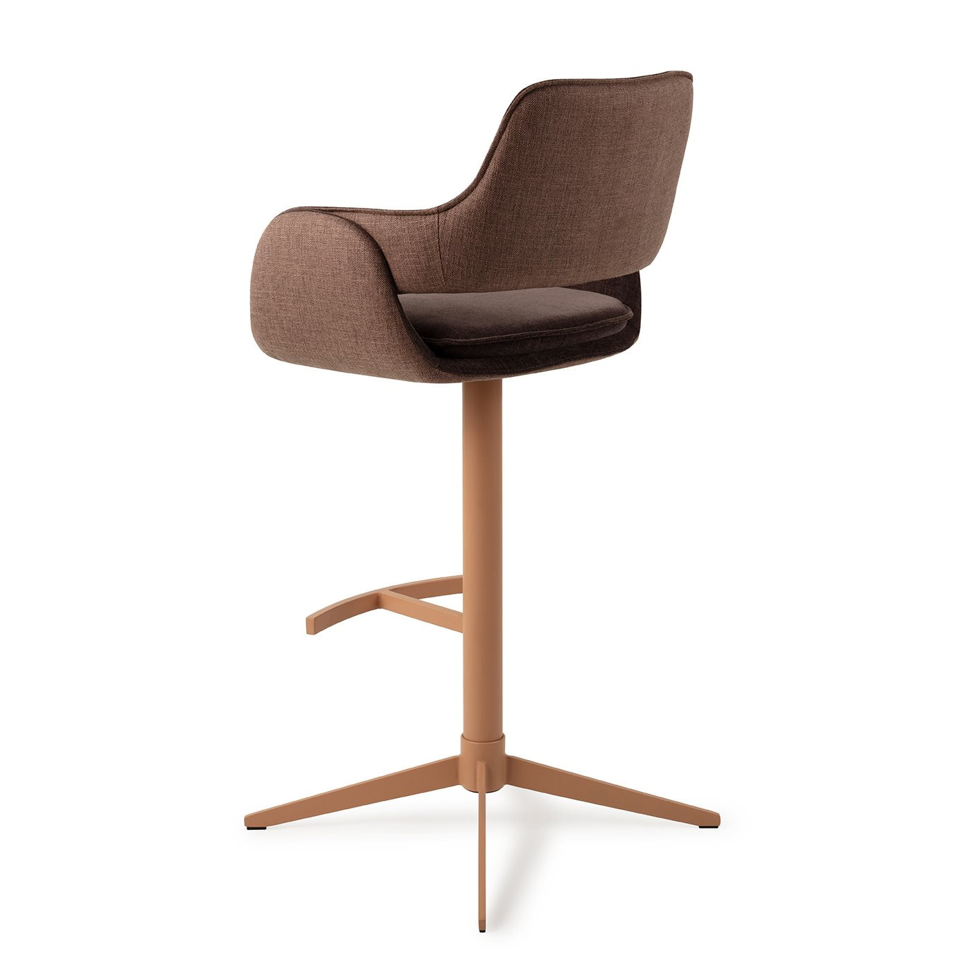 Jesper Home Barkruk 'Oketo' Draaibaar, kleur Chestnut Chase (zithoogte 75cm)
