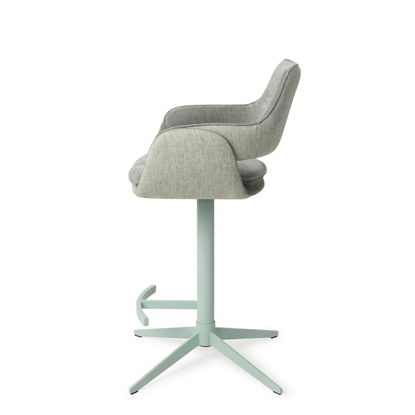 Jesper Home Barkruk 'Oketo' Draaibaar, kleur Green Midori (zithoogte 65cm)