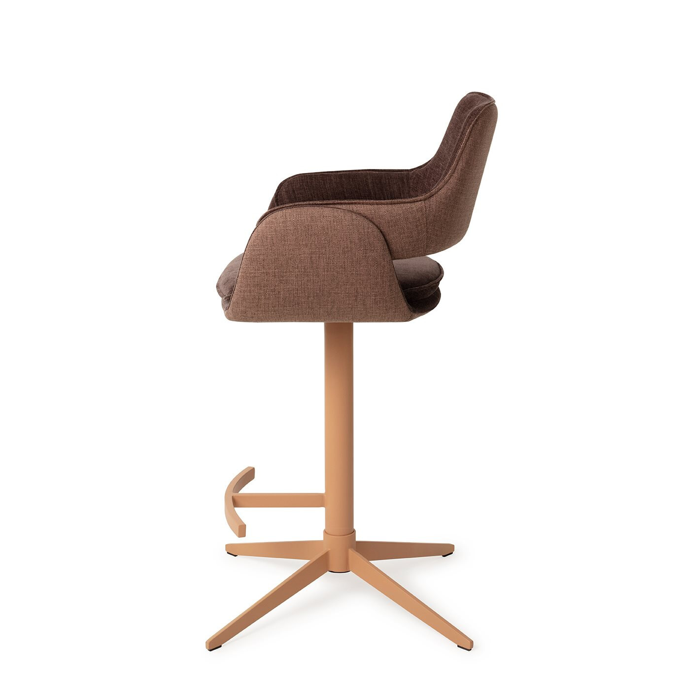 Jesper Home Barkruk 'Oketo' Draaibaar, kleur Chestnut Chase (zithoogte 65cm)