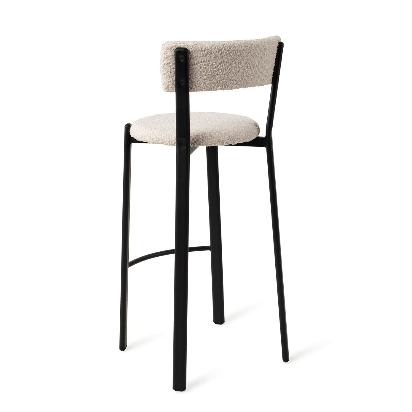 Jesper Home Barkruk 'Obu' Bouclé, kleur Icing on the Cake (zithoogte 75cm)