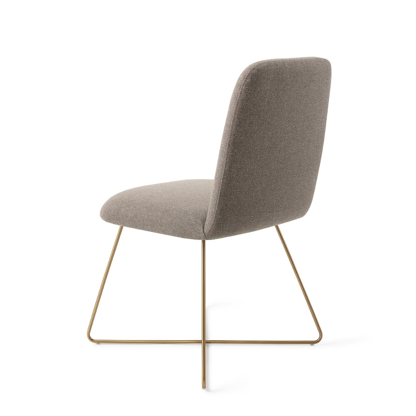 Jesper Home Eetkamerstoel 'Taiwa' Cross Gold, kleur Foggy Fusion