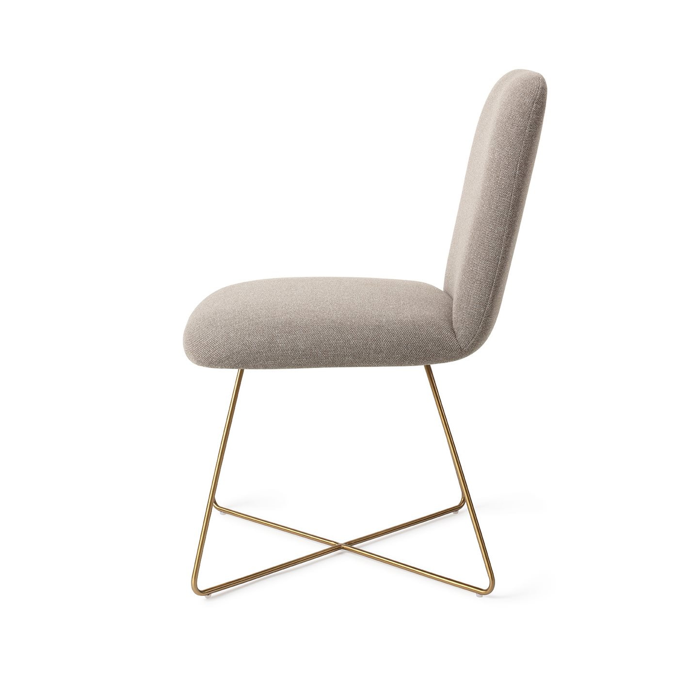 Jesper Home Eetkamerstoel 'Taiwa' Cross Gold, kleur Foggy Fusion