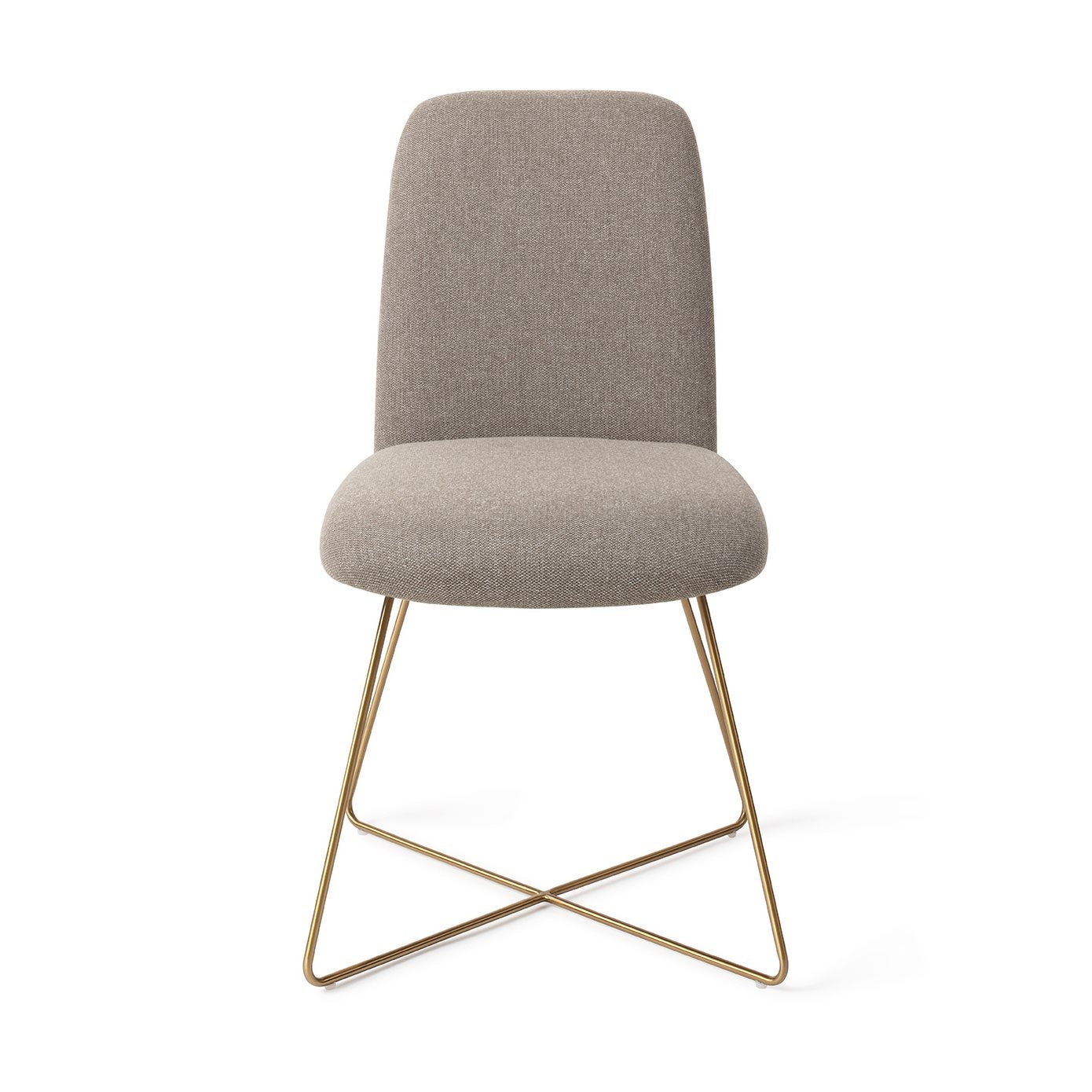 Jesper Home Eetkamerstoel 'Taiwa' Cross Gold, kleur Foggy Fusion