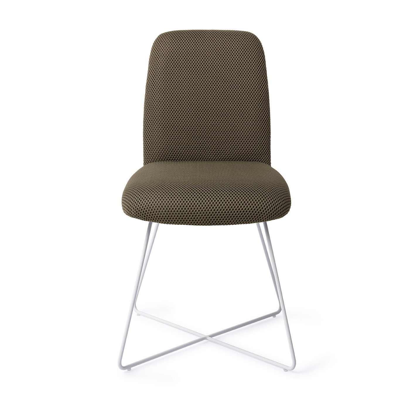 Jesper Home Eetkamerstoel 'Taiwa' Cross White, kleur Jungle Jewel