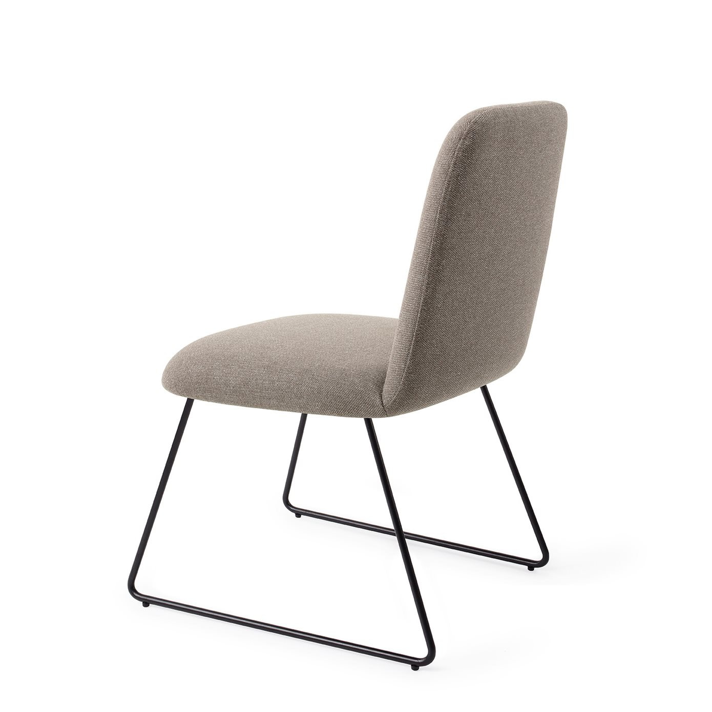 Jesper Home Eetkamerstoel 'Taiwa' Slide Black kleur Foggy Fusion
