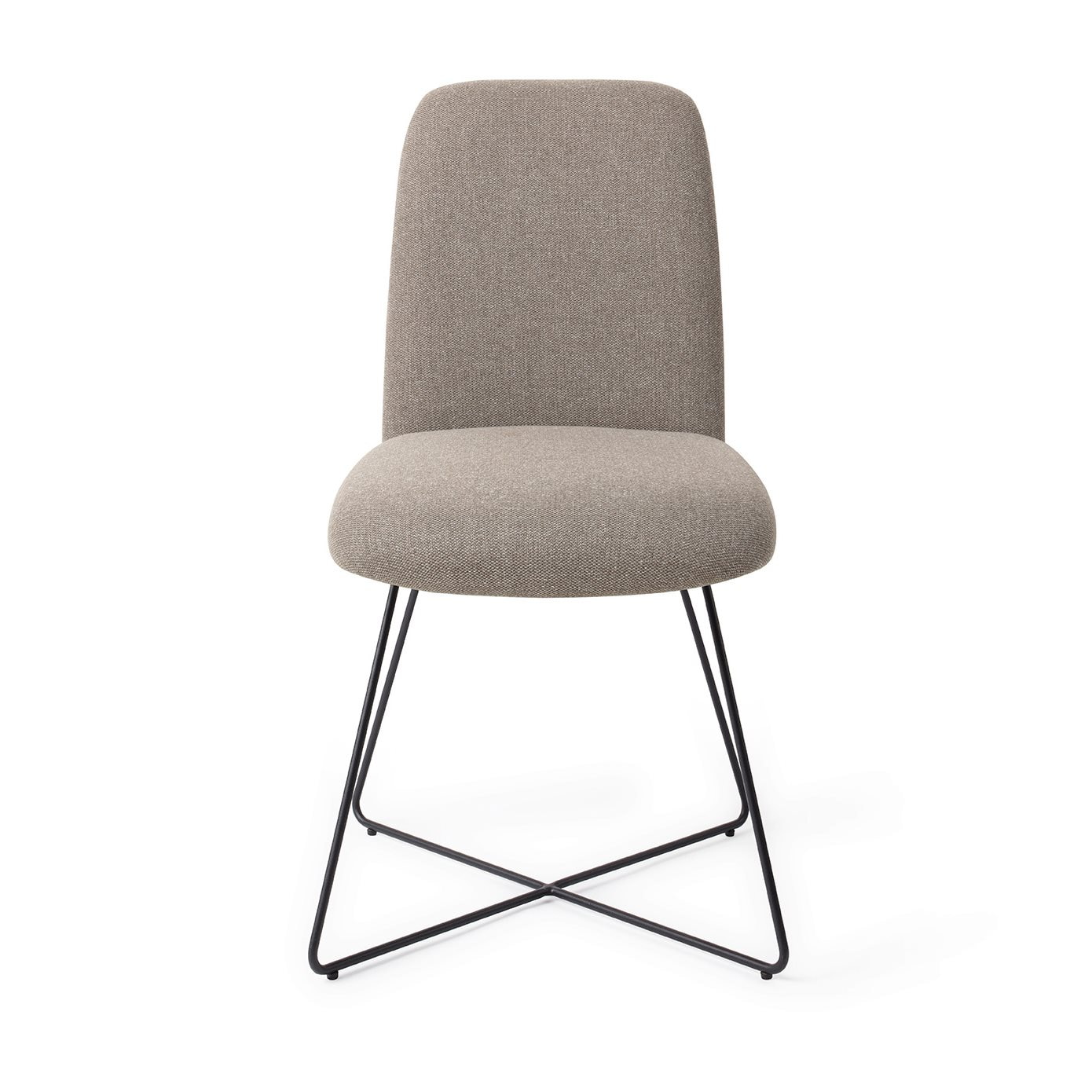 Jesper Home Eetkamerstoel 'Taiwa' Cross Black, kleur Foggy Fusion