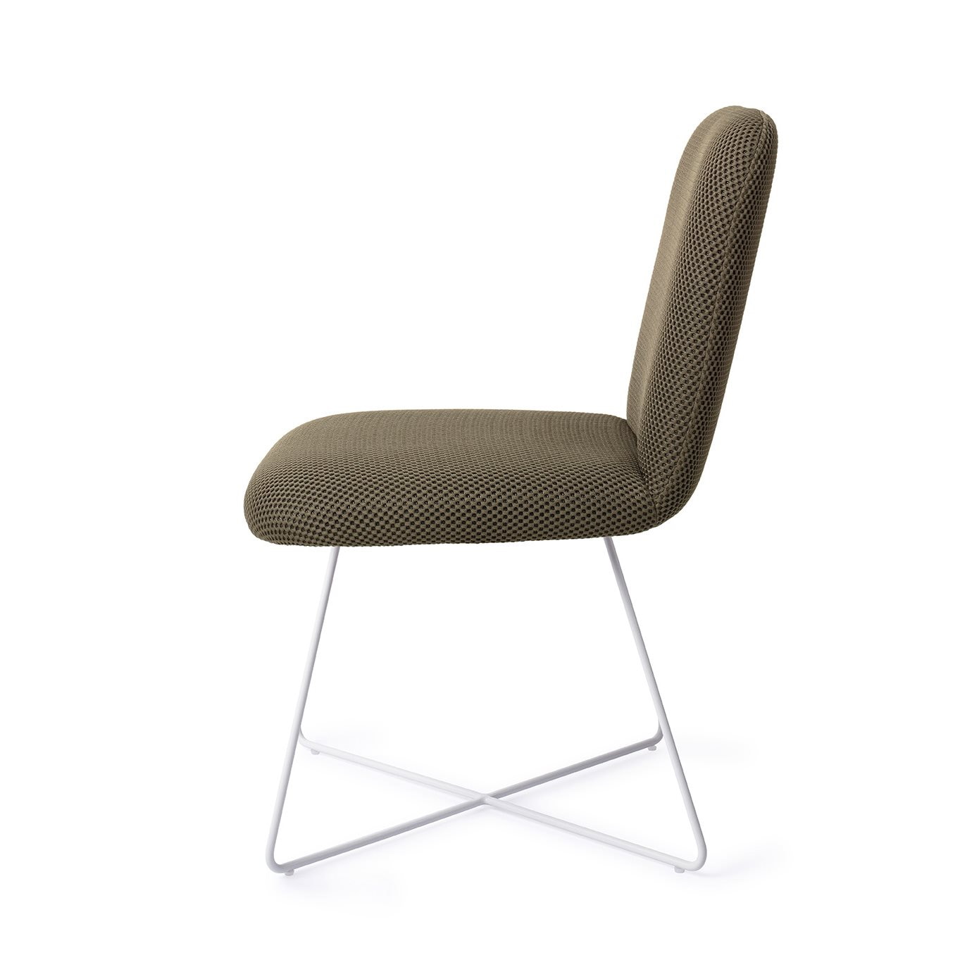 Jesper Home Eetkamerstoel 'Taiwa' Cross White, kleur Jungle Jewel