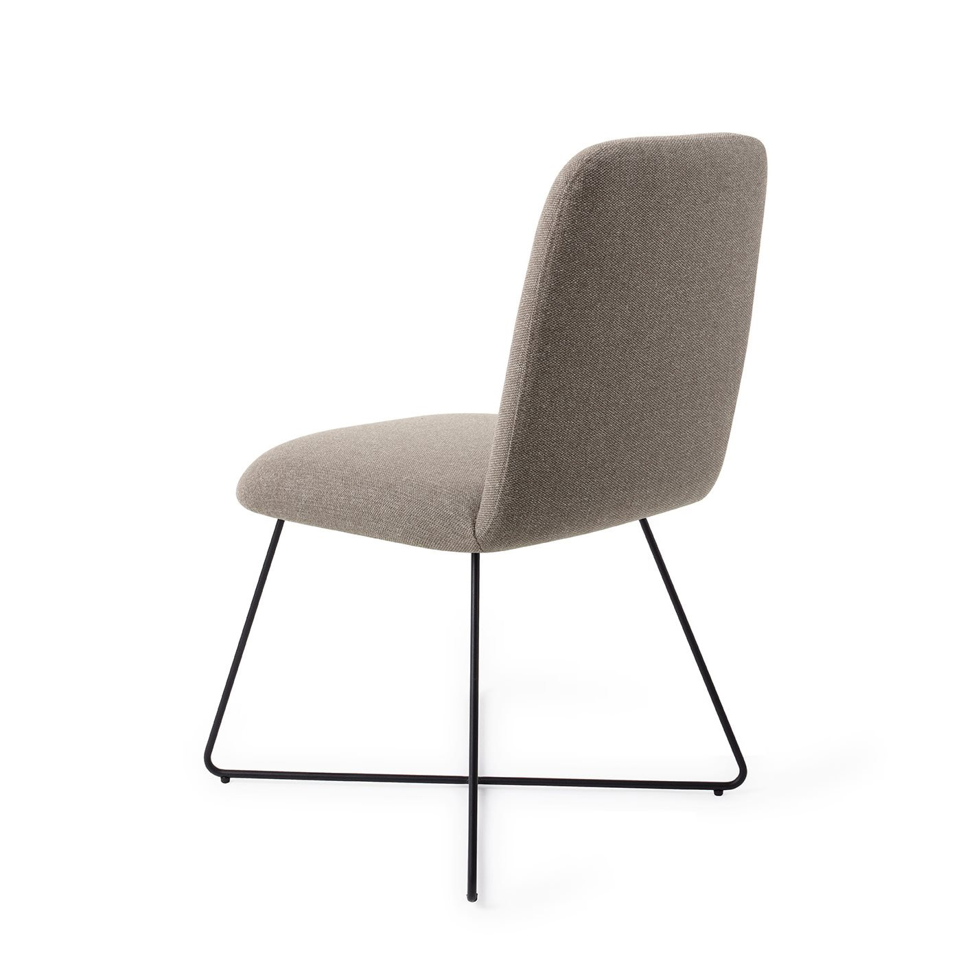 Jesper Home Eetkamerstoel 'Taiwa' Cross Black, kleur Foggy Fusion