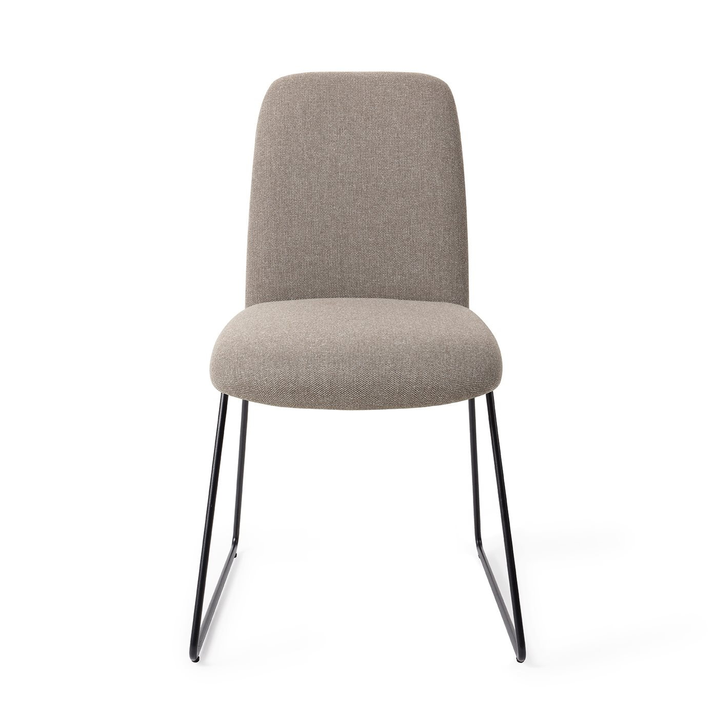 Jesper Home Eetkamerstoel 'Taiwa' Slide Black kleur Foggy Fusion