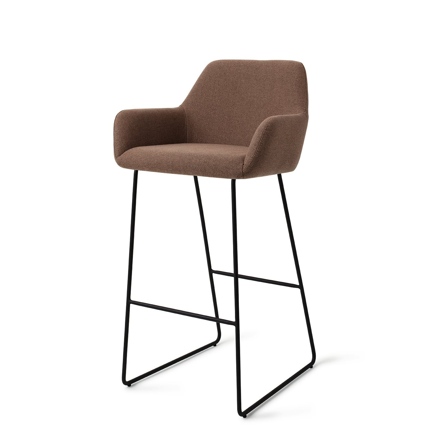 Jesper Home Barkruk Hiroo Slide Black - Rustic Rye (zithoogte 75cm)