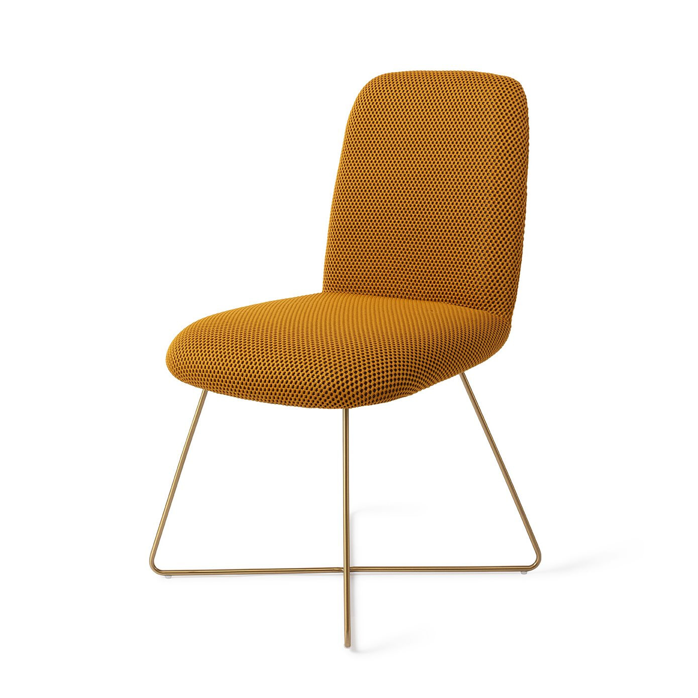 Jesper Home Eetkamerstoel 'Taiwa' Cross Gold, kleur Groovy Garam