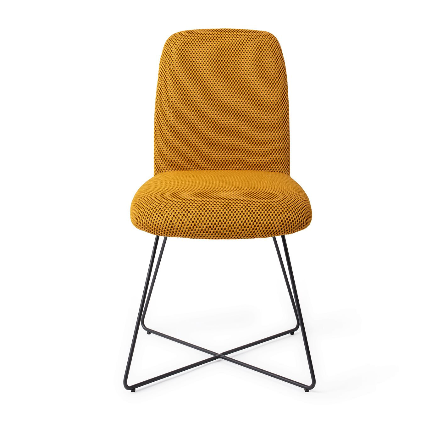 Jesper Home Eetkamerstoel 'Taiwa' Cross Black, kleur Groovy Garam