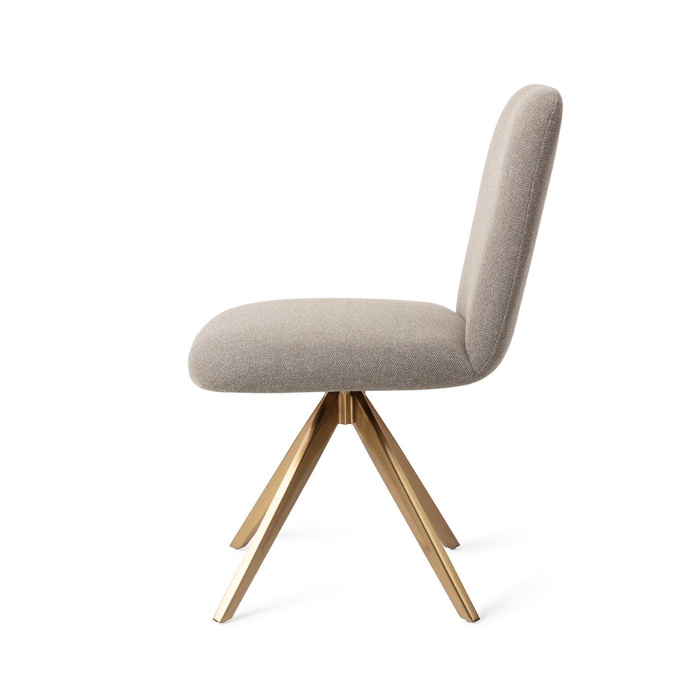 Jesper Home Eetkamerstoel 'Taiwa' Turn Gold, kleur Foggy Fusion