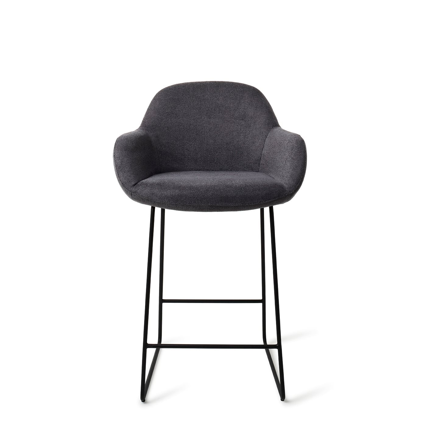 Jesper Home Barkruk Kushi Slide Black - Black-Out (zithoogte 67cm)