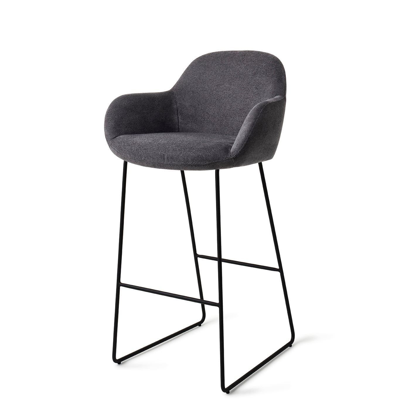 Jesper Home Barkruk Kushi - Black-Out (zithoogte 77cm)