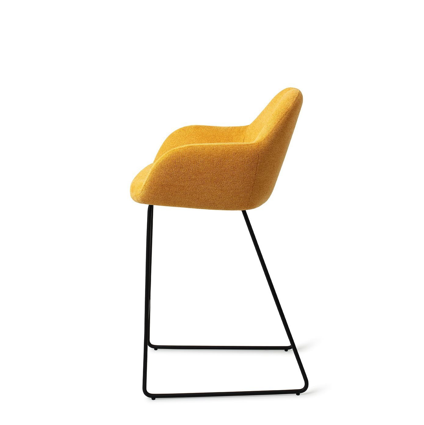 Jesper Home Barkruk 'Kushi' Slide Black, kleur Sweet Corn (zithoogte 67cm)
