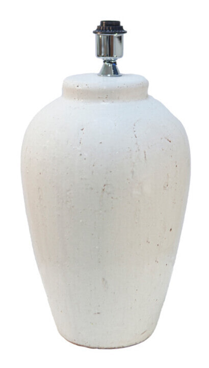 Light & Living Lampvoet Vesuvius Keramiek, 55cm - Wit (excl. kap) - Rond
