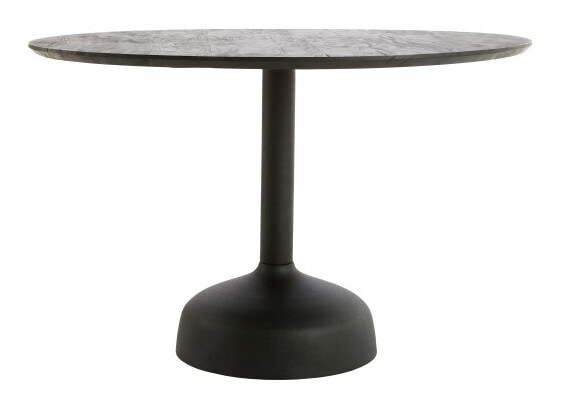Light & Living Ronde Eettafel Tunja Mangohout, Ø120cm - Zwart