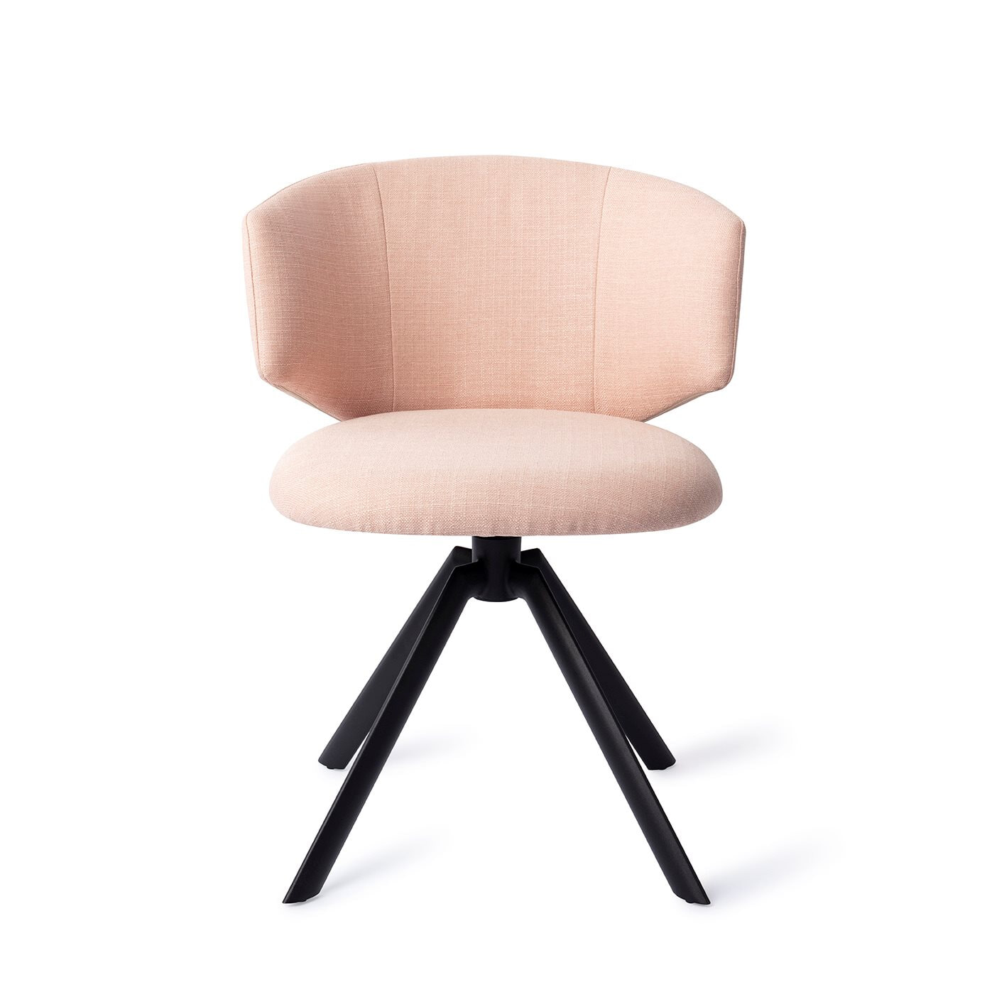 Jesper Home Draaibare Eetkamerstoel 'Misato' kleur Pink Peony