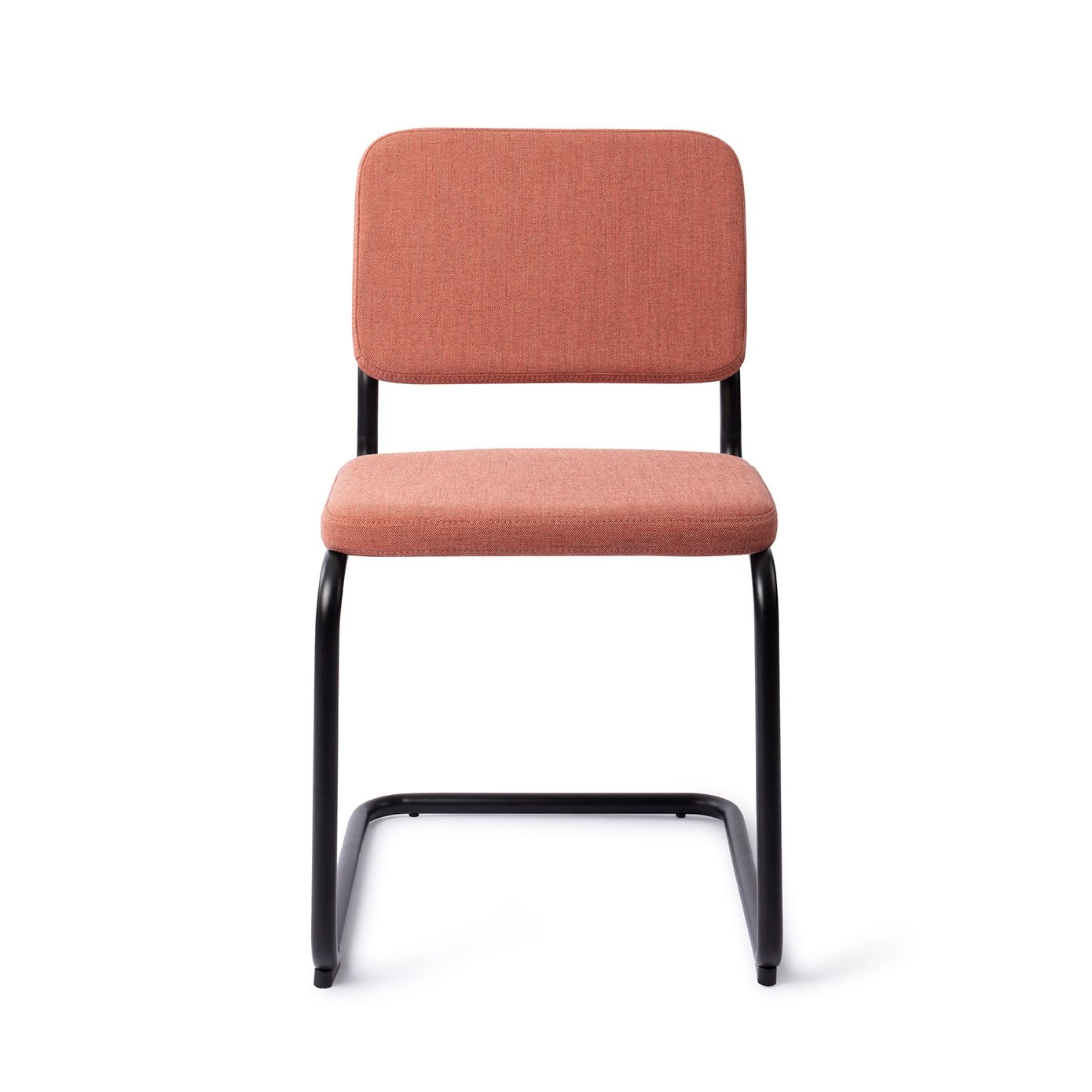 Jesper Home Eetkamerstoel 'Mugi' Black Frame, kleur Coral Kiss