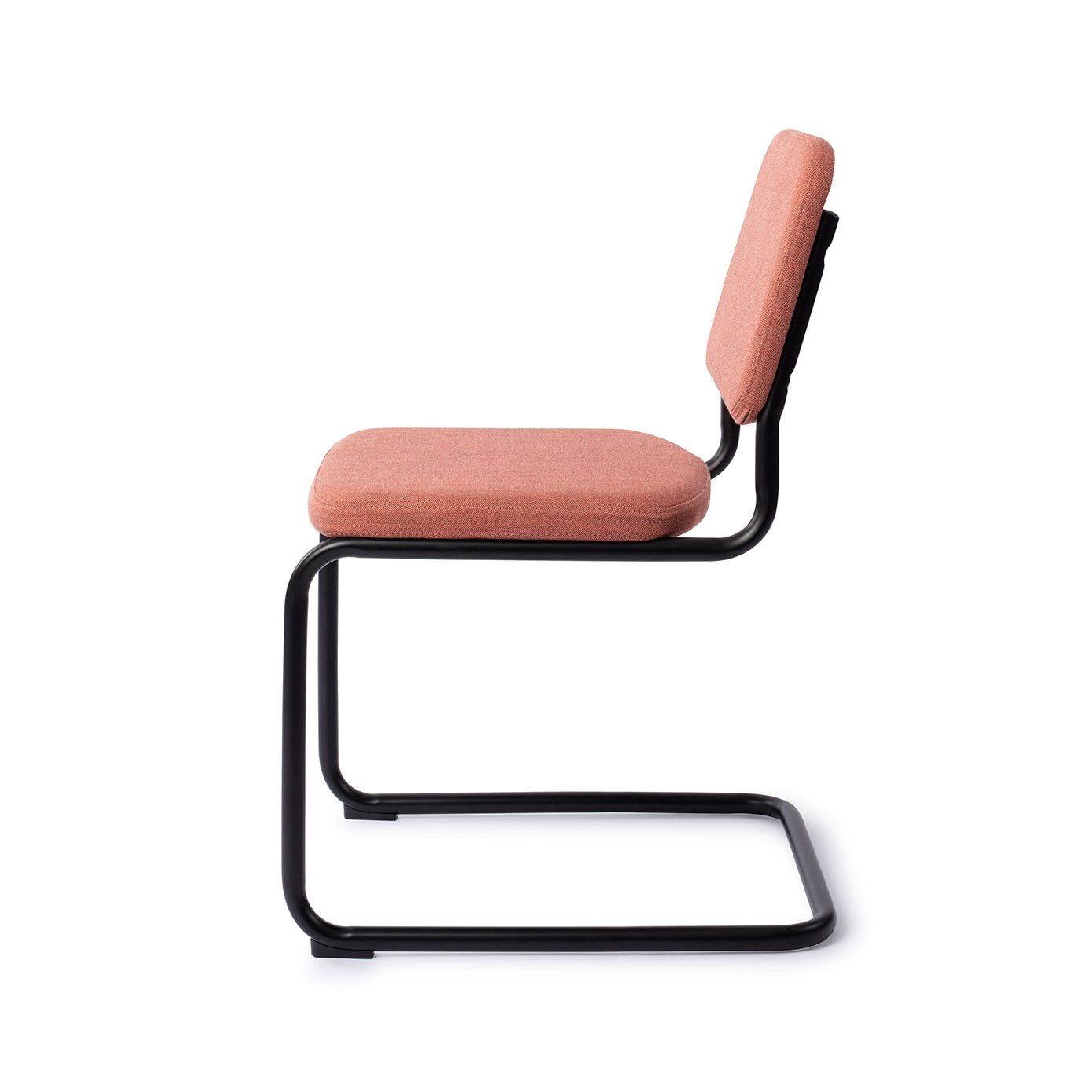Jesper Home Eetkamerstoel 'Mugi' Black Frame, kleur Coral Kiss