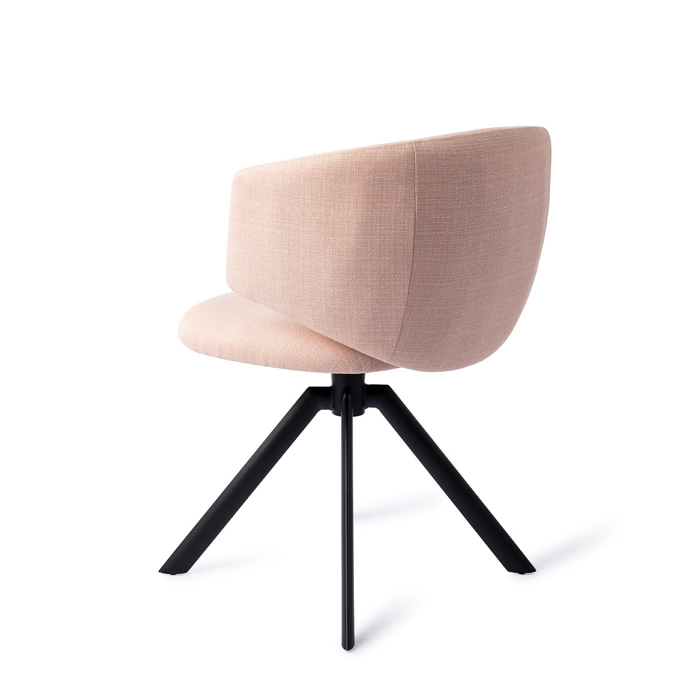 Jesper Home Draaibare Eetkamerstoel 'Misato' kleur Pink Peony