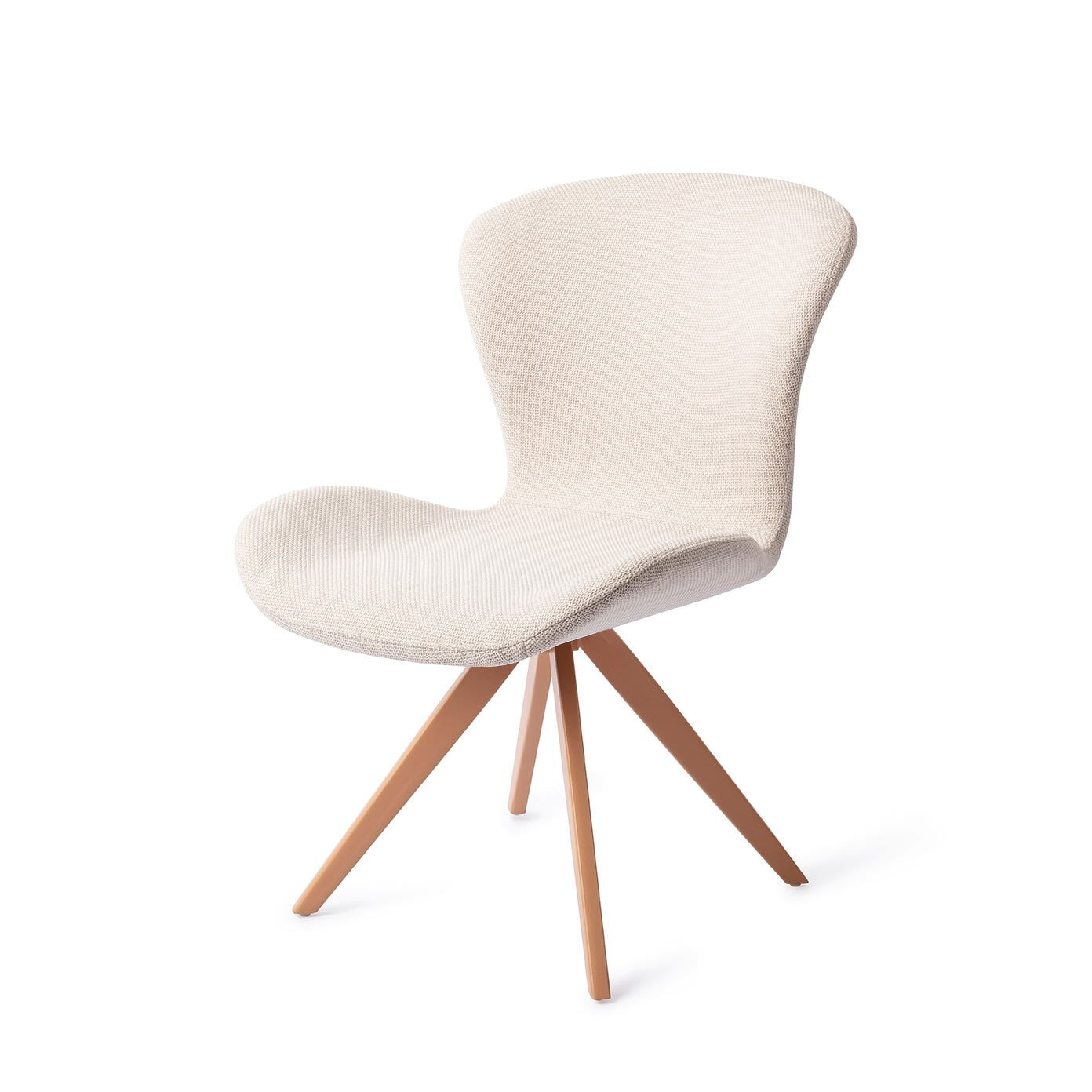 Jesper Home Eetkamerstoel 'Moji' Draaibaar, Turn Peach, kleur Coconuts