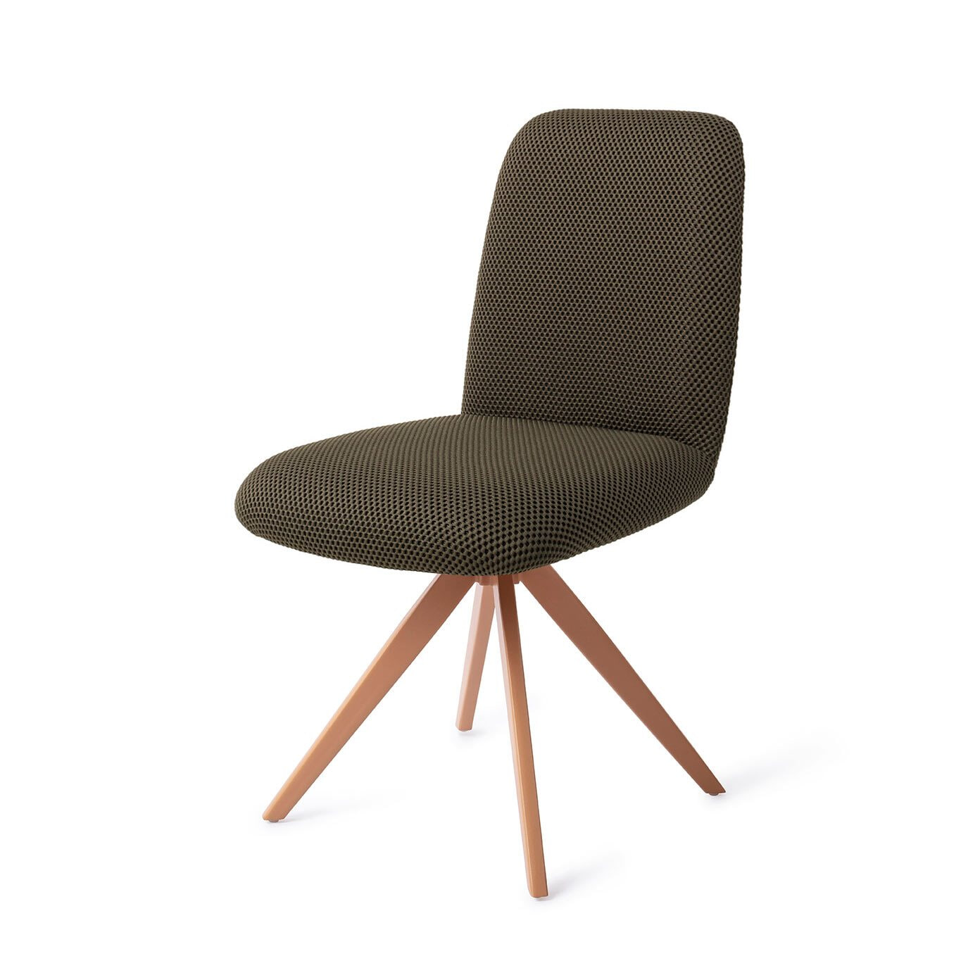 Jesper Home Eetkamerstoel 'Taiwa' Draaibaar, Turn Peach, kleur Jungle Jewel