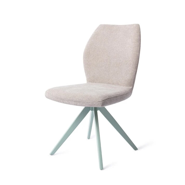 Jesper Home Eetkamerstoel 'Ikata' Draaibaar, Turn Mint, kleur Pretty Plaster