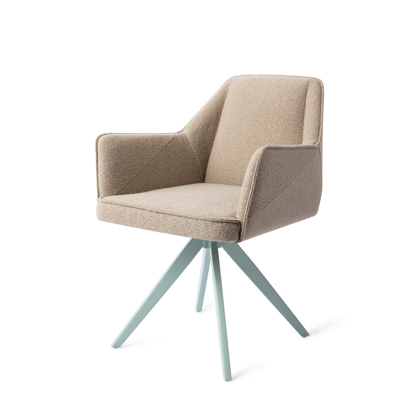 Jesper Home Eetkamerstoel 'Tome' Draaibaar, Turn Mint, kleur Great Greige
