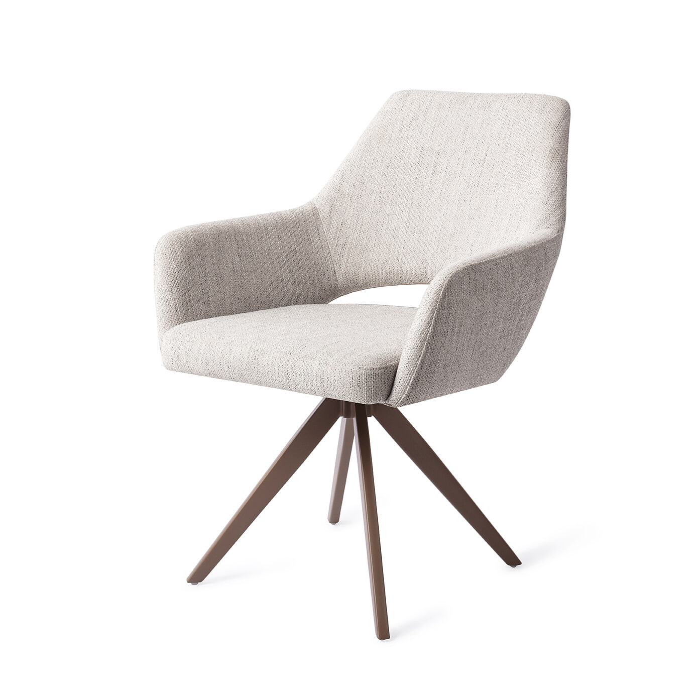 Jesper Home Draaibare Eetkamerstoel Yanai Turn Brown - Pigeon