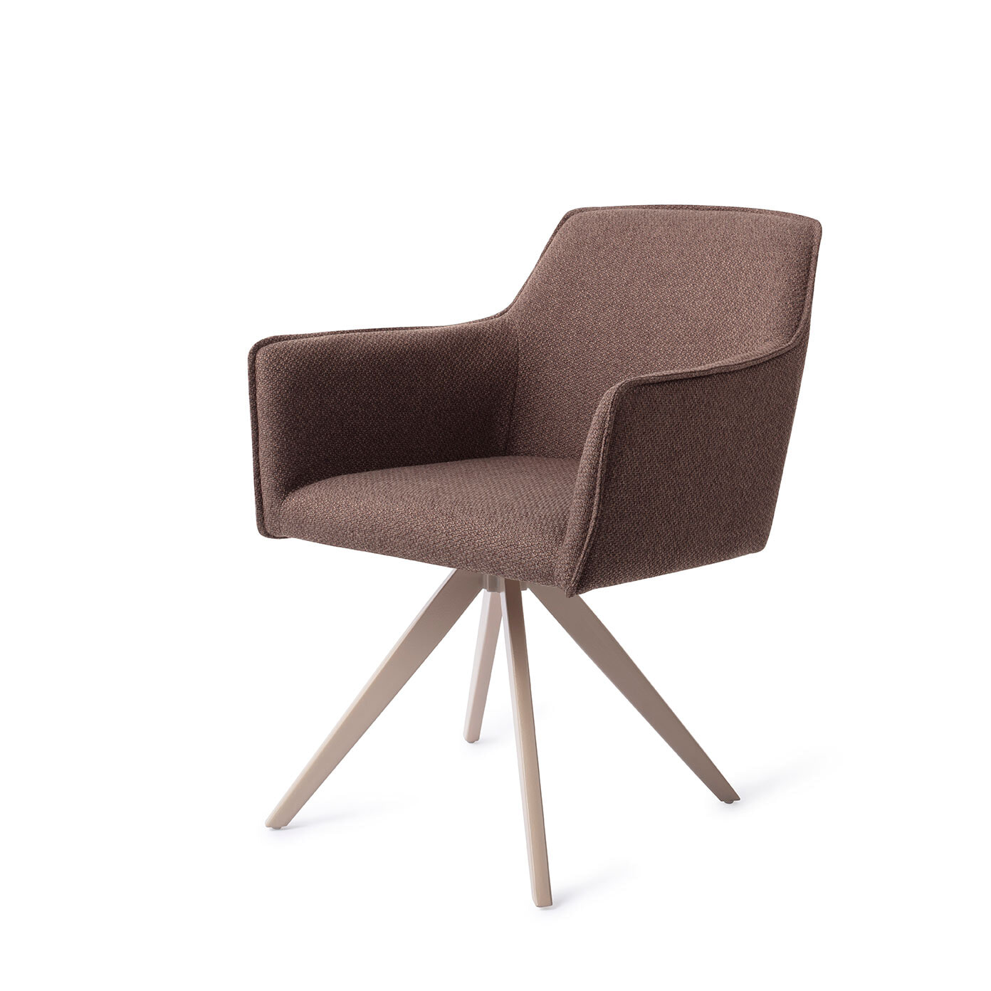 Jesper Home Draaibare Eetkamerstoel Hofu Turn Beige - Potters Clay